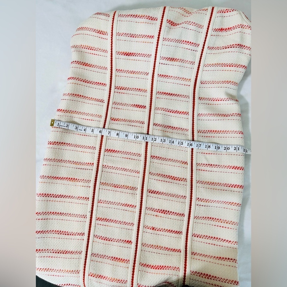 Lourdes Chávez dress and tunic size 12 beige color with orange stripes - Picture 14 of 16